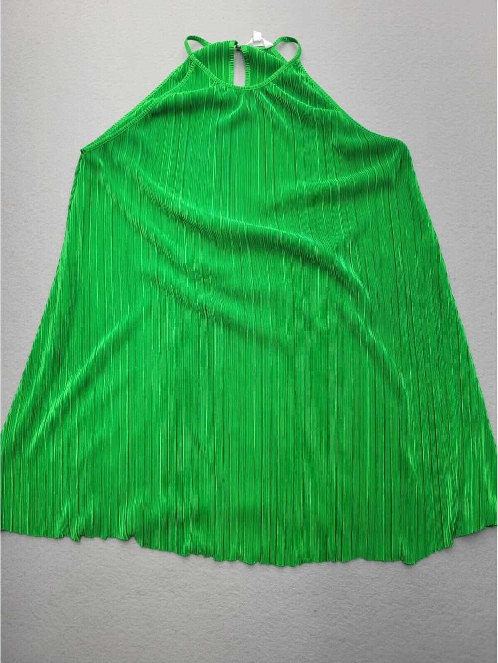Steve Madden Women's Dress Large Green Tent Micro Sleeveless Solid Casual Party